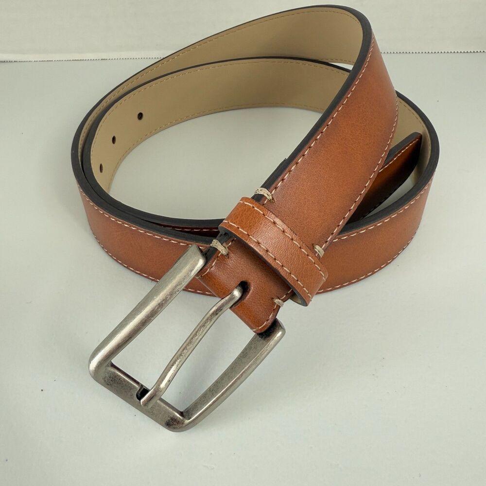 Goodfellow & Co Men's Brown Faux Leather Belt Size M